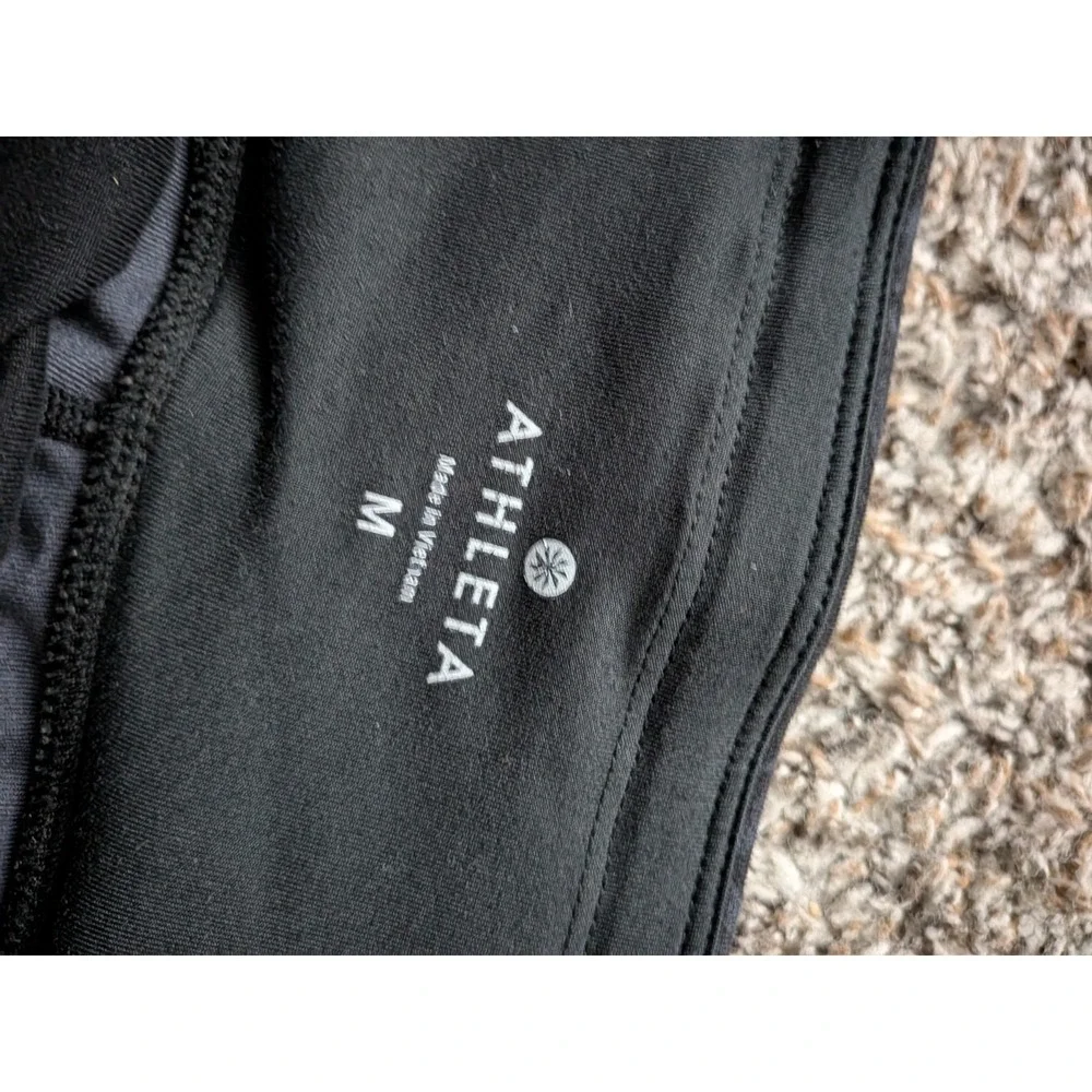 Athleta Splash‎ Relay 929778-01 Black Print Pants Women's Size M